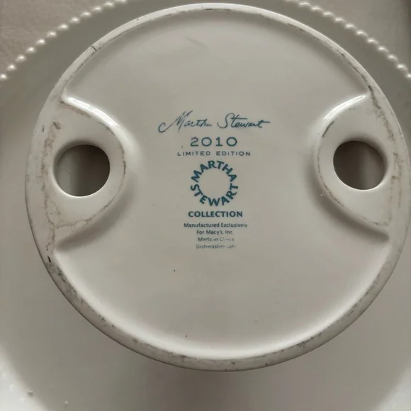 MARTHA STEWART COLLECTION LIMITED EDITION FOR MACY’S 2010 White Cake Sta… - Picture 6 of 7